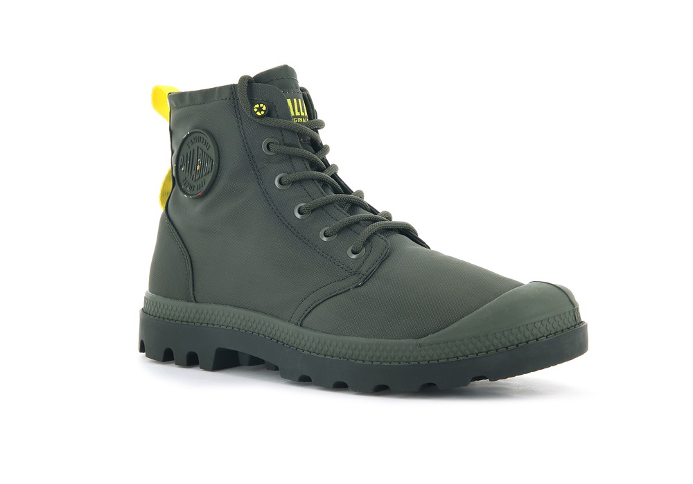 Botas Palladium PAMPA RECYCLE WATERPROOF+ 2 Mujer Verde Oliva | Costa Rica-05673